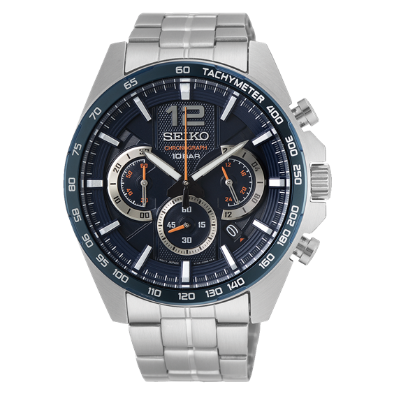 Watch Seiko Man Sportura in Steel SSB345P1 - SSB345P1